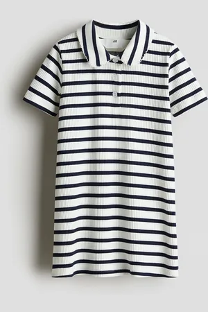 H&M Abito in jersey a costine