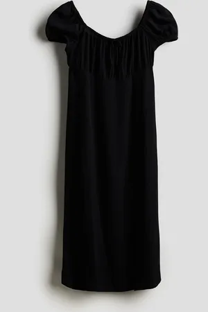 H&M Abito midi con maniche a sbuffo