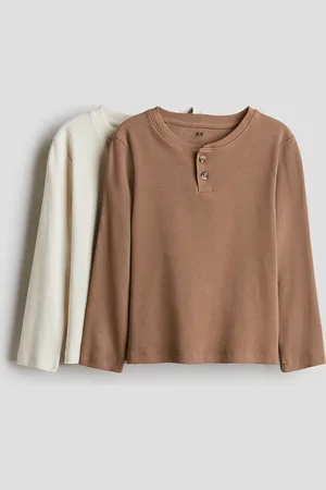 H&M Maglie a serafino a costine 2 pezzi