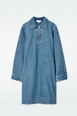 H&M ABITO IN DENIM CON MEZZA CERNIERA