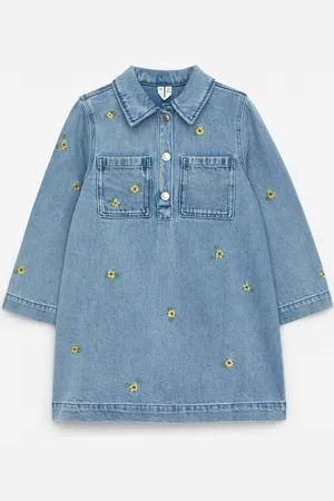 H&M Abito in denim con ricami