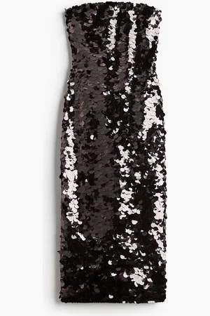 H&M Abito a fascia con paillettes