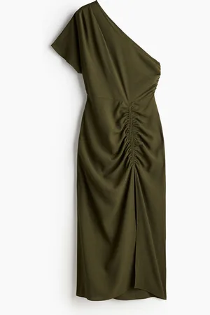 H&M Abito monospalla drappeggiato