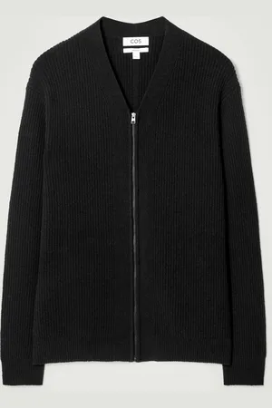 H&M CARDIGAN SCOLLO A V, CERNIERA E LAVORAZIONE BOUCLÉ
