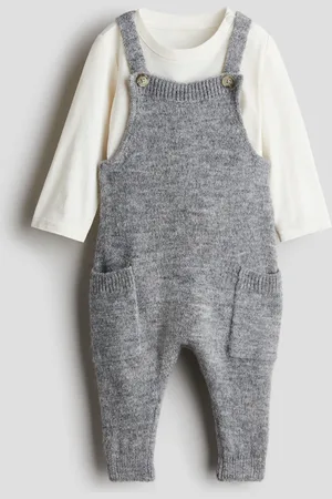H&M Set 2 pezzi con maglia e salopette