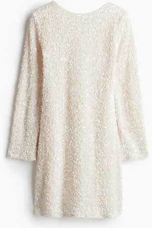 H&M Abito con paillettes scollato dietro