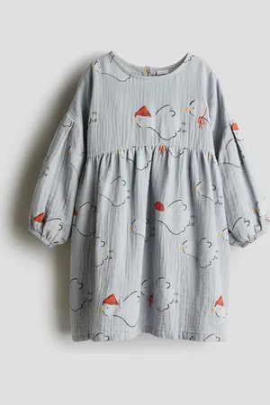H&M Abito in mussola di cotone