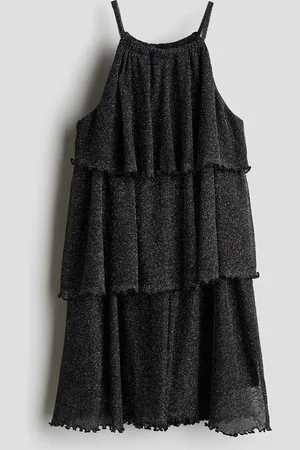 H&M Abito a balze glitter
