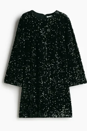 H&M Abito svasato con paillettes