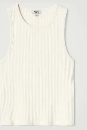 H&M CANOTTA SLIM IN COTONE A COSTE