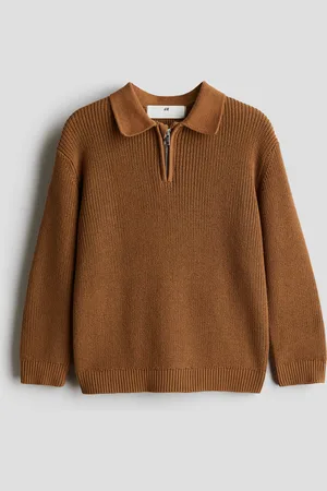 H&M Pullover con colletto e mezza cerniera