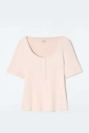 H&M T-SHIRT HENLEY A COSTE