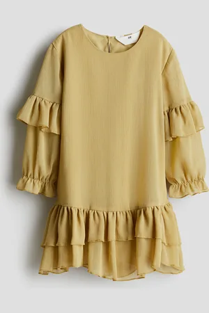 H&M Abito in chiffon con volant
