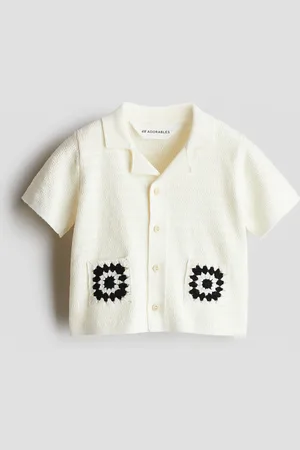 H&M Camicia hawaiana in maglia strutturata