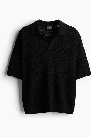 H&M Polo in maglia traforata Loose Fit