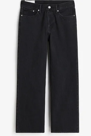 H&M Straight Relaxed High Jeans