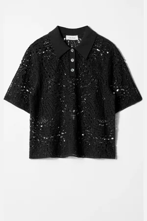 H&M Maglia in stile polo ricamata