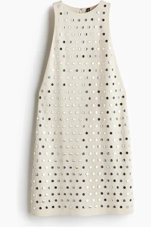 H&M Abito senza maniche decorato