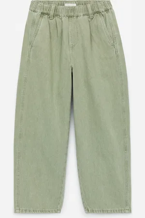 H&M Washed Denim Trousers