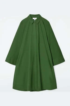H&M CHEMISIER A TRAPEZIO A MANICHE LUNGHE