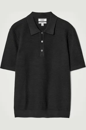 H&M POLO IN MAGLIA DI COTONE TESTURIZZATA