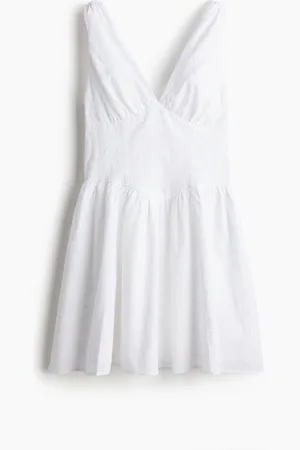 H&M Abito in cotone con gonna svasata