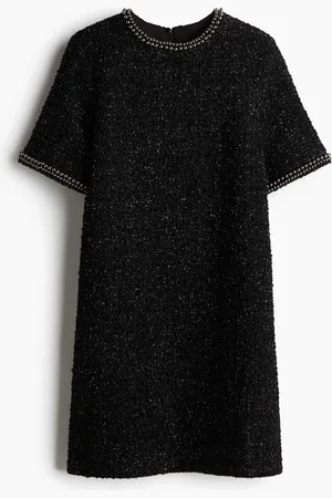 H&M Abito bouclé con perline decorative