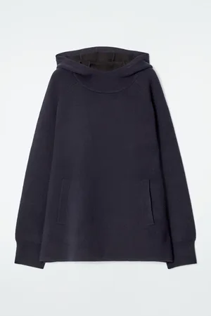 H&M FELPA OVERSIZE IN LANA DOPPIATA CON CAPPUCCIO