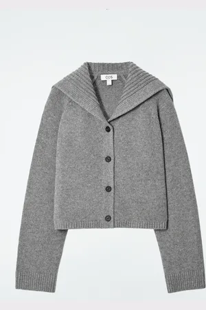 H&M CARDIGAN IN LANA CON COLLETTO ALLA MARINARA