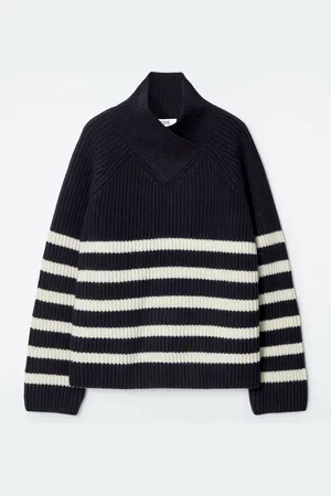H&M MAGLIONE IN LANA MERINO CON COLLO AVVOLGENTE