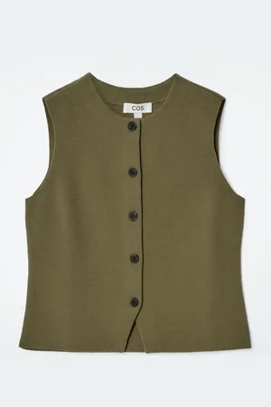 H&M GILET IN COTONE LAVORATO A MAGLIA