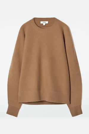 H&M MAGLIONE IN LANA DOPPIATA CON FINITURA ARROTONDATA