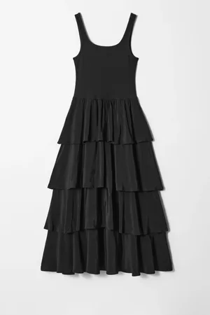 H&M Abito midi con volant