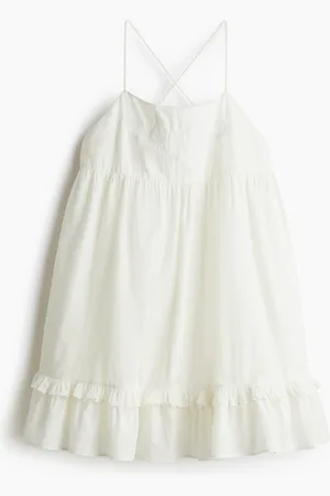 H&M Abito in cotone con spalline sottili