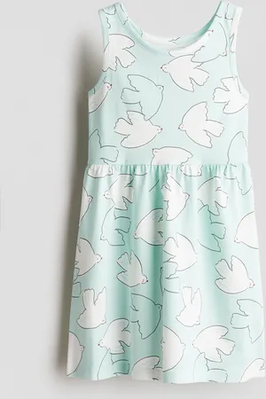H&M Abito in cotone fantasia