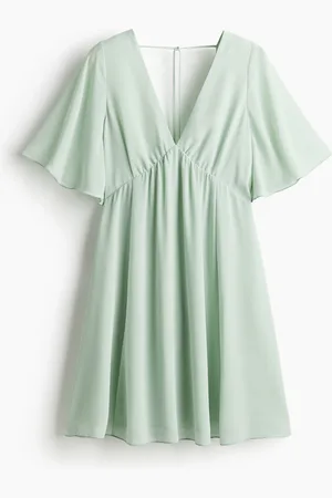 H&M Abito in chiffon con scollo a V