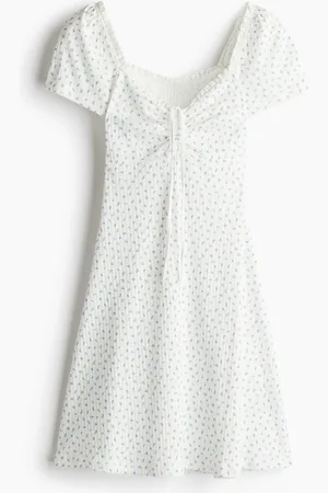 H&M Abito con gonna svasata e bordo in pizzo