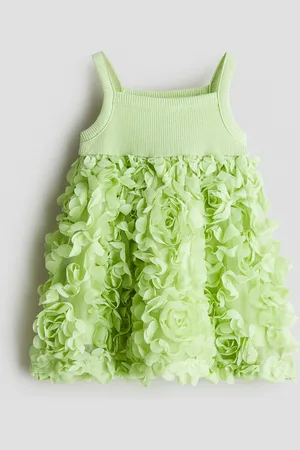 H&M Abito in jersey con applicazioni floreali