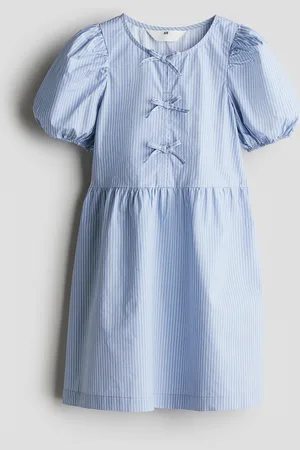 H&M Puff-sleeved cotton dress