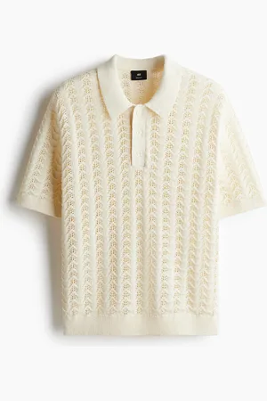 H&M Polo in maglia traforata Regular Fit