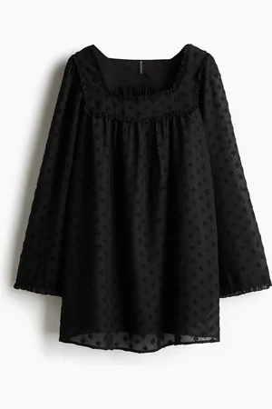 H&M Abito in plumetis trasparente
