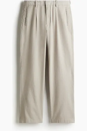 H&M Pantaloni in misto lino Relaxed Fit