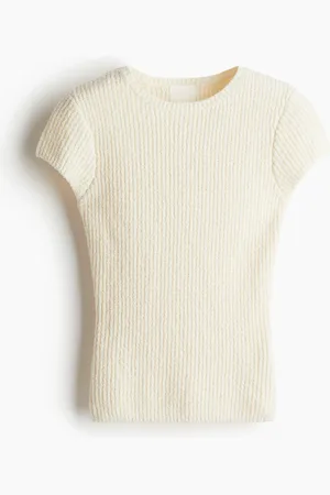 H&M Top in maglia a coste