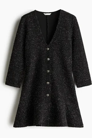 H&M Abito bouclé glitter