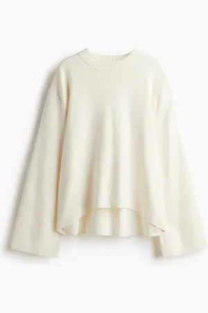 H&M Pullover oversize con bordo ricurvo