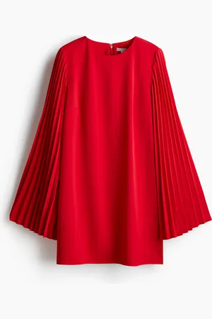 H&M Abito con maniche plissettate