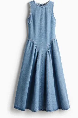 H&M Abito in denim con schiena scoperta
