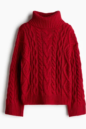 H&M Dolcevita in maglia a trecce