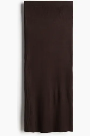 H&M Gonna a tubino in maglia a coste