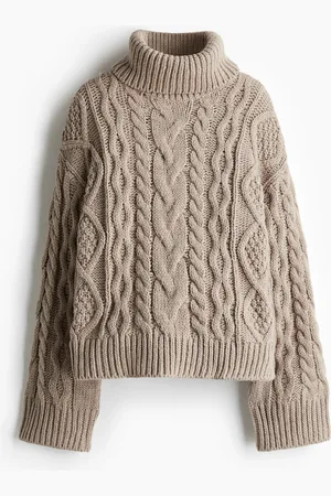 H&M Dolcevita in maglia a trecce